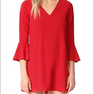 alice + olivia Tameika Trumpet Sleeve Dress